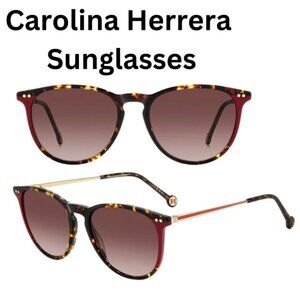 New Carolina Herrera Women's Sunglasses Havana Phantos